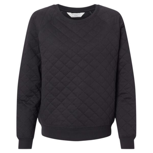 Women's Quilted Crewneck Pullover Thumbnail