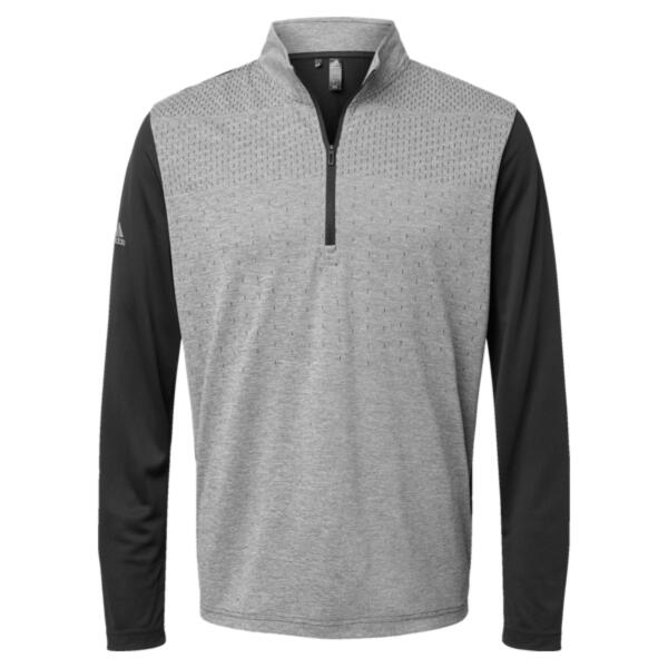 Men's Ultimate365 Heather Block Printed Quarter-Zip Pullover Thumbnail
