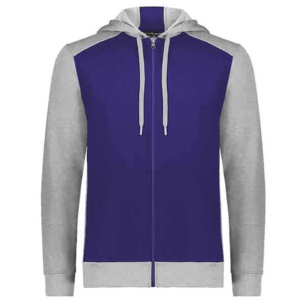 Youth Eco Revive™ Three-Season Triblend Fleece Full-Zip Hooded Sweatshirt Thumbnail