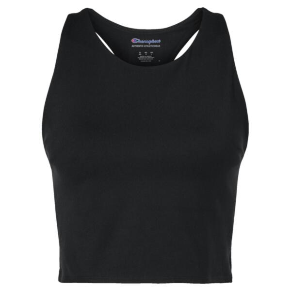 Women's Crop Racerback Tank Top Thumbnail