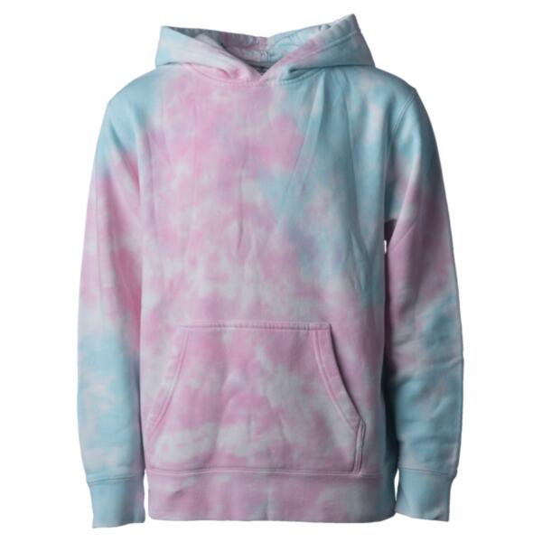 Youth Midweight Tie-Dyed Hooded Sweatshirt Thumbnail