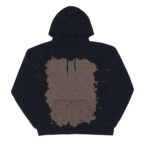 Essential Fleece Bleach Wash Hooded Sweatshirt Thumbnail