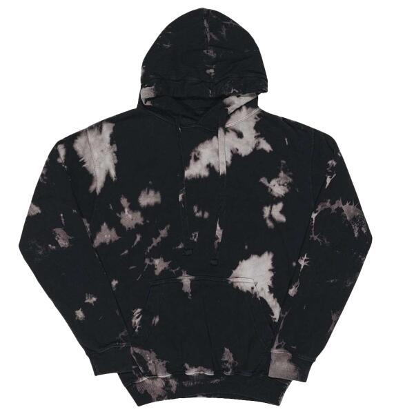 Premium Fleece Bleach Wash Hooded Sweatshirt Thumbnail