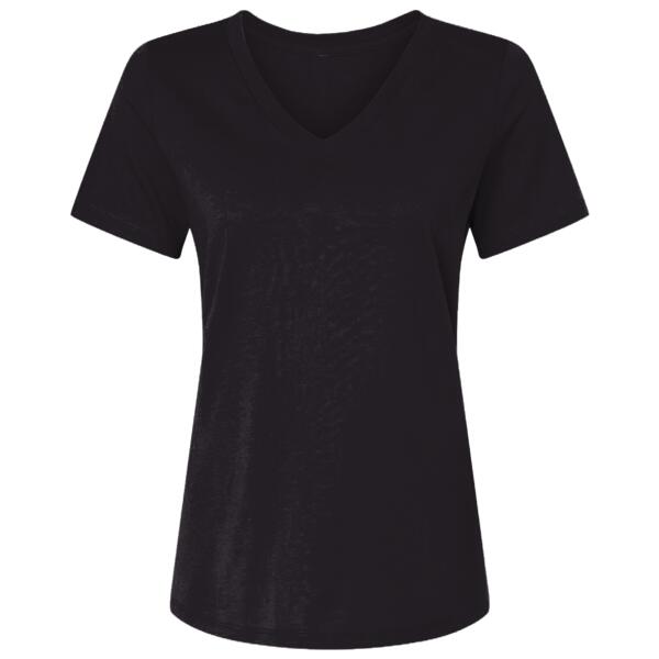 Women's USA-Made Fine Jersey V-Neck T-Shirt Thumbnail