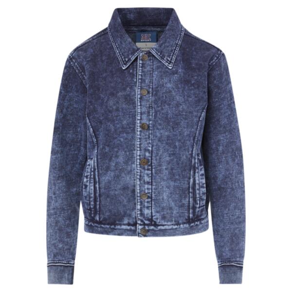 Women's Mila Acid Wash Denim Terry Jacket Thumbnail