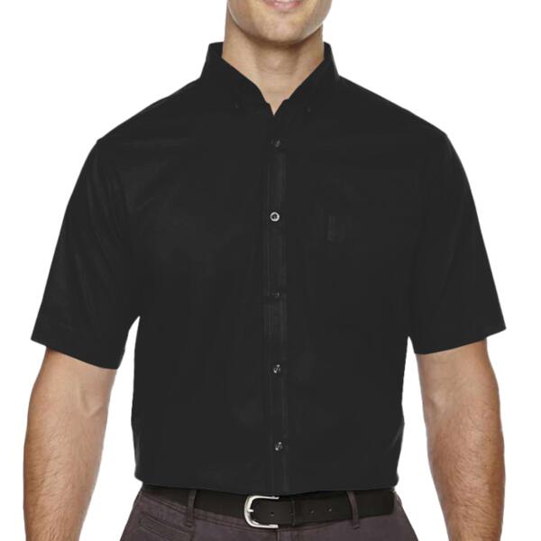 Men's Tall Optimum Short Sleeve Twill Dress Shirt Thumbnail