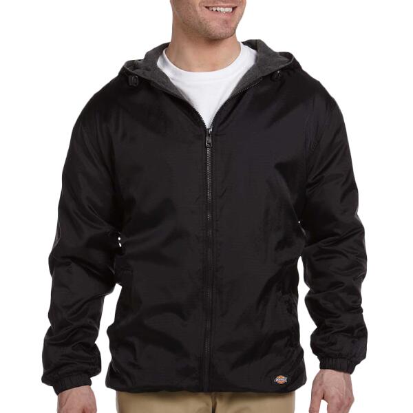 Fleece Lined Nylon Hooded Jacket Thumbnail