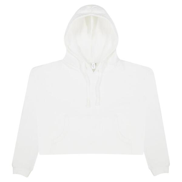 Women's Girlie Cropped Hooded Fleece with Pocket Thumbnail