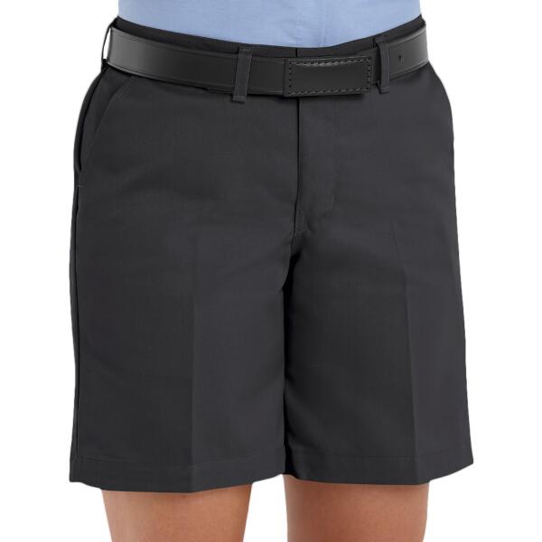 Women's Plain Front Shorts, 8 Inch Inseam Thumbnail