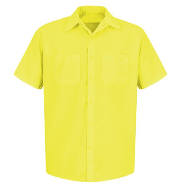 Men's Enhanced Visibility Short Sleeve Work Shirt Thumbnail