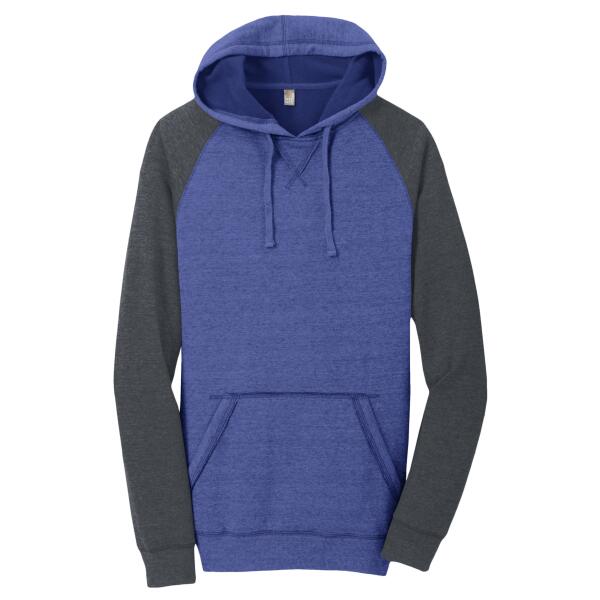 Young Mens Lightweight Fleece Raglan Hoodie Thumbnail
