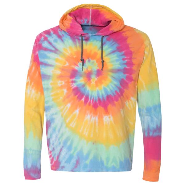 Tie-Dyed Long Sleeve Hooded T-Shirt Thumbnail