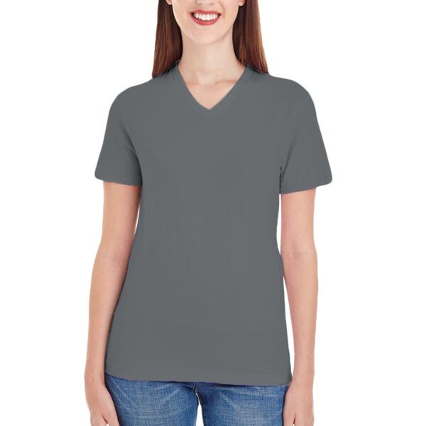 Women's Fine Jersey Classic V-Neck Tee Thumbnail