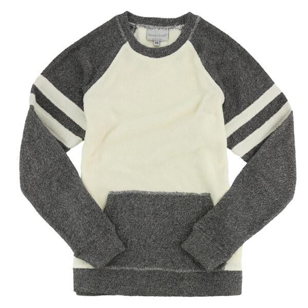 Women's Cozy Contrast Fleece Crewneck Pullover Thumbnail