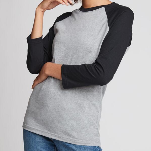 CVC Three-Quarter Sleeve Raglan T-Shirt Thumbnail