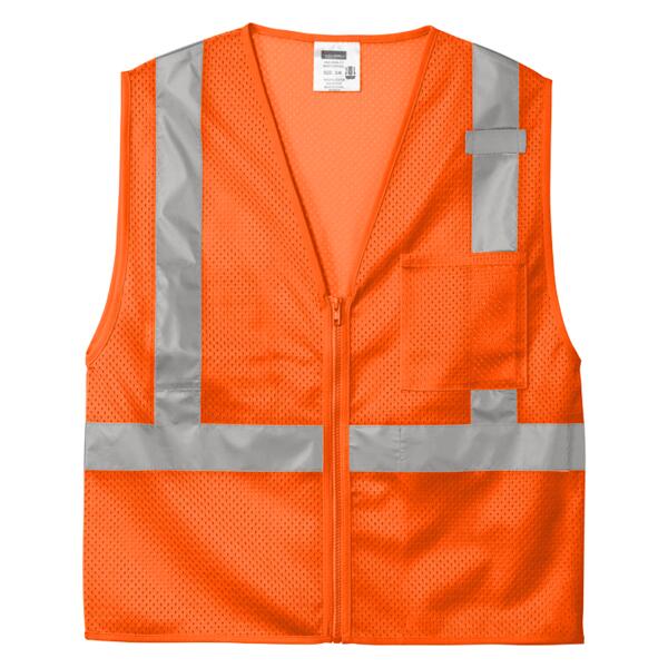 Ansi 107 Class 2 Mesh Zippered Vest Thumbnail