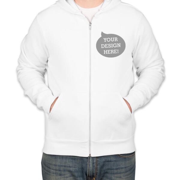 Unisex Triblend Lightweight Hooded Full-Zip Tee Thumbnail