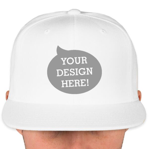 Wool Blend Flat Bill Snapback Cap Thumbnail